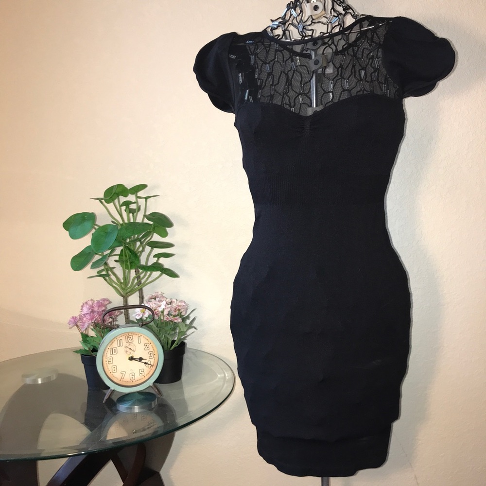 Black Sheer Dress